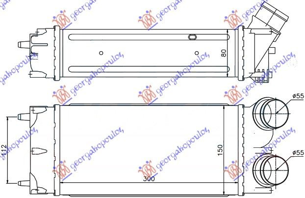 Interkuler 1,6-16V VTI THP (300x150x80)