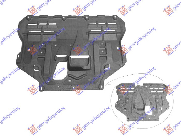 Mbrojtje/kapak nën motor (plastik)