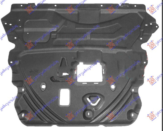 Mbrojtje/kapak nën motor i përparëm plastik (marsh automatik)