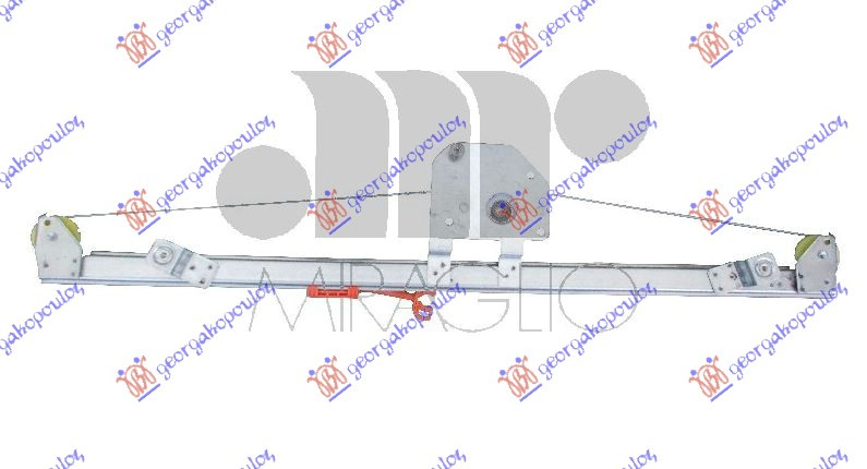 Ngritës/rregullator për dritaren e përparme elektrik (pa motor) (А cilësi)