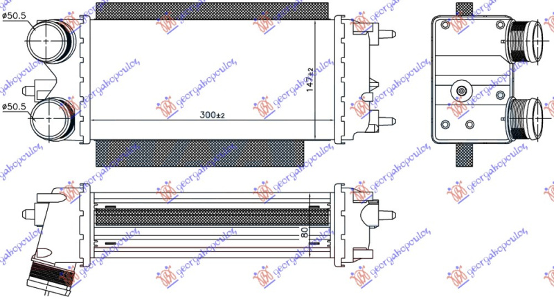 Interkuler 1.5-1.6 TDCi F50.5 (300x147x80)