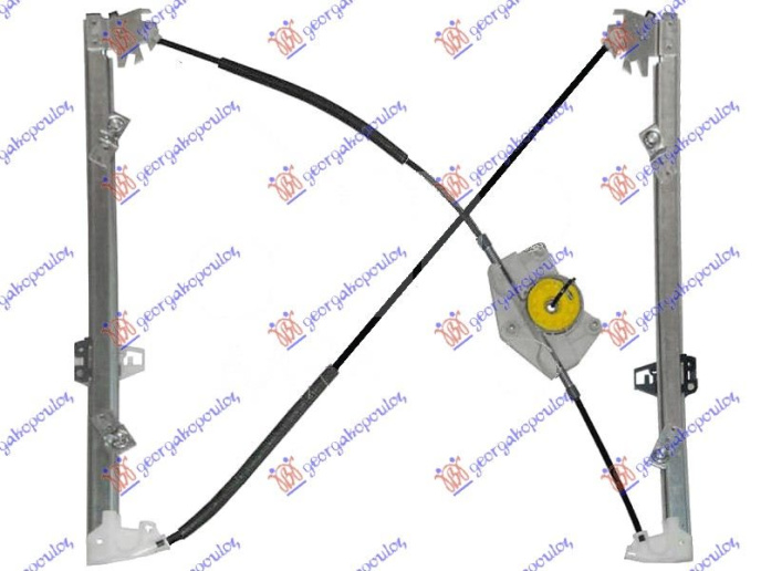 Ngritës/rregullator për dritaren e përparme elektrik (pa motor) (А cilësi)