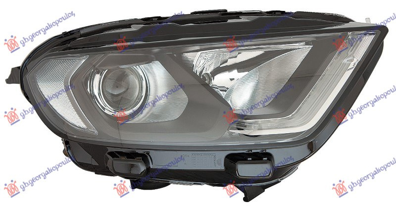 Fenerë elektrik (me ngjyrë të zezë) (H18/H1) (LED) (me motor) (E) (DEPO)
