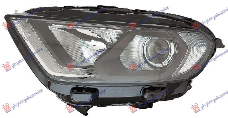 Fenerë elektrik (me ngjyrë të zezë) (H18/H1) (LED) (me motor) (E) (DEPO)