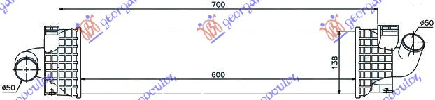 Interkuler 1,6-1,8-2,0TDCi-2,5PE. (60x128x50