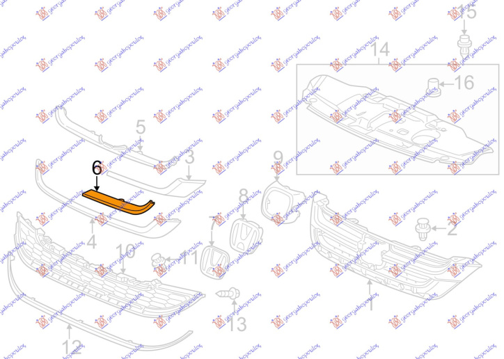 Shirit anësor pvc maskë / grilë e sipërme