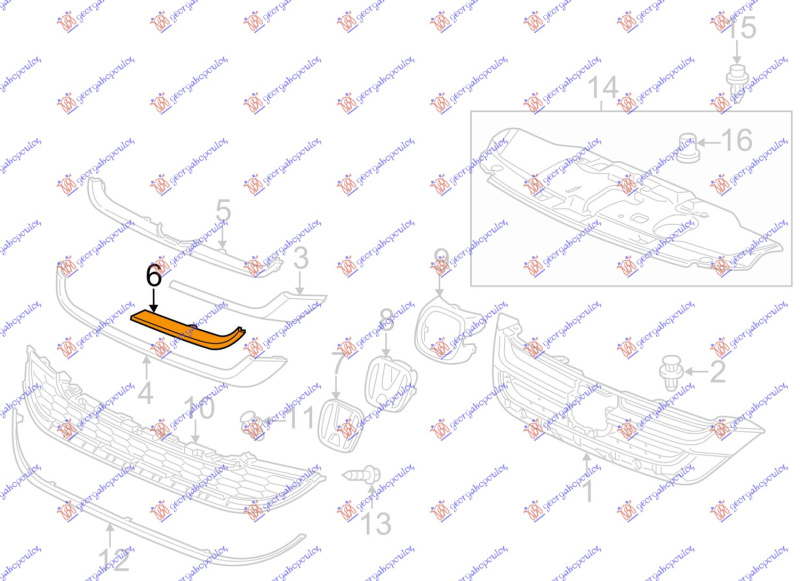 Shirit anësor pvc maskë / grilë e sipërme