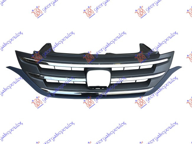 Maskë pvc/grilë komplet me shirit krom