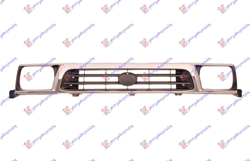 Maskë pvc/grilë krom