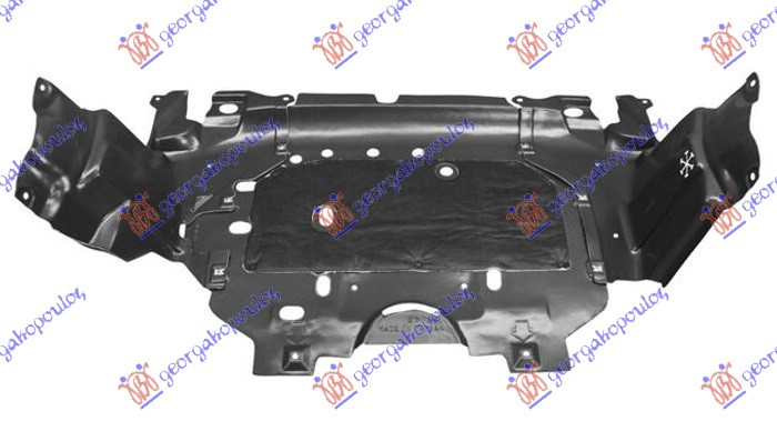 Mbrojtje/kapak nën motor komplet (3 pjesë)