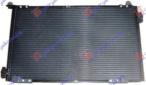 Radiator i kondicionerit benzinë (59,2x36x16) sedan