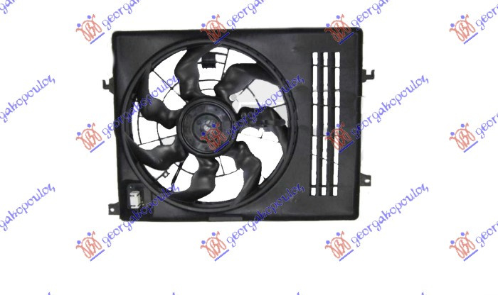Ventilator komplet (i vetëm) 1.6-2.0 benzinë (460mm) (3 pinë)