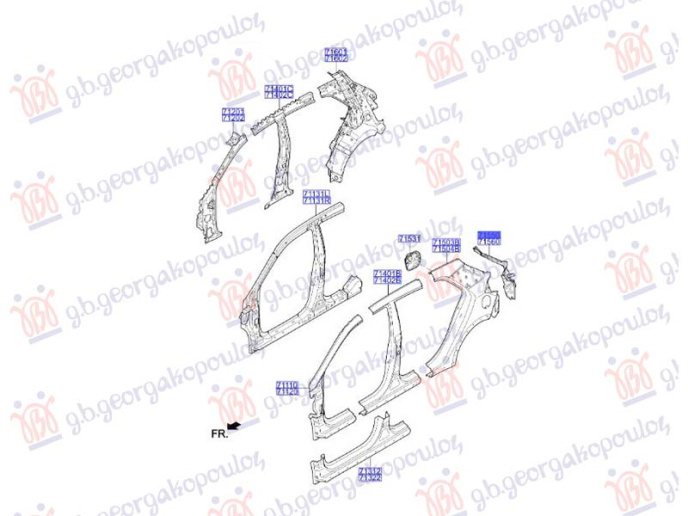 Mbajtës/ panel i dritave stop (Origjinal)