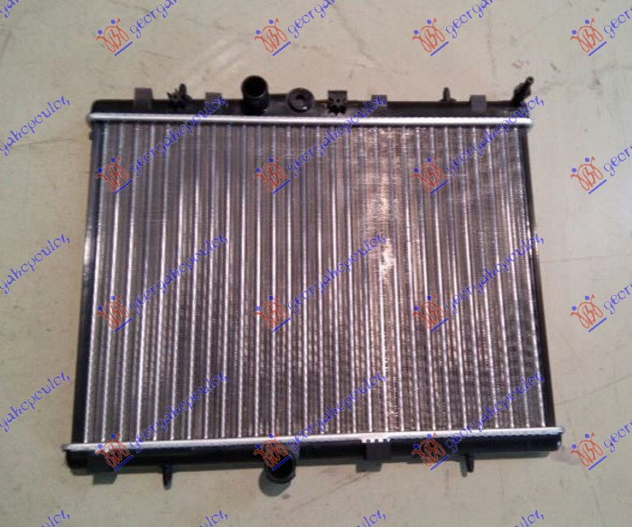 Radiator për motor benzinë/dizel (38x55x1,8) me mbajtës për Ventilator