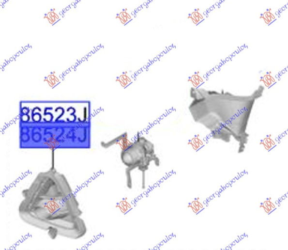 Parakolpi i përparëm grilë e maskës pvc i jashtëm (me hapje përDritë për mjegull) (Origjinal)