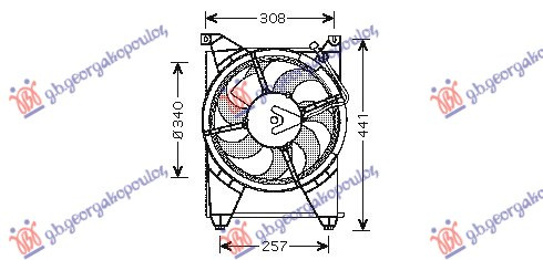 Ventilator për kondicioner komplet benzinë