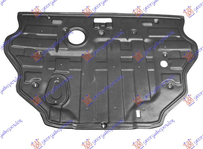 Mbrojtje/kapak nën motor (i pasëm)