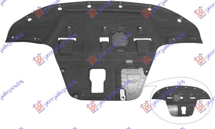 Mbrojtje/kapak nën motor 1.6 turbo benzinë