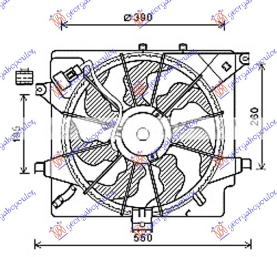 Ventilator komplet dizel (tipi HALLA)