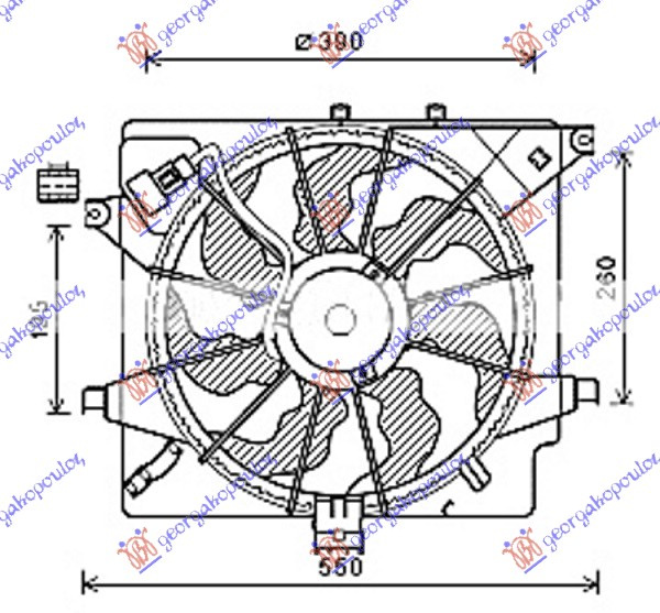 Ventilator komplet dizel (tipi HALLA)