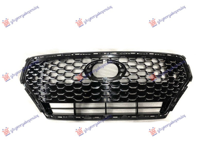 Maskë pvc/grilë (krom) (me sensor për frenim) (Origjinal)