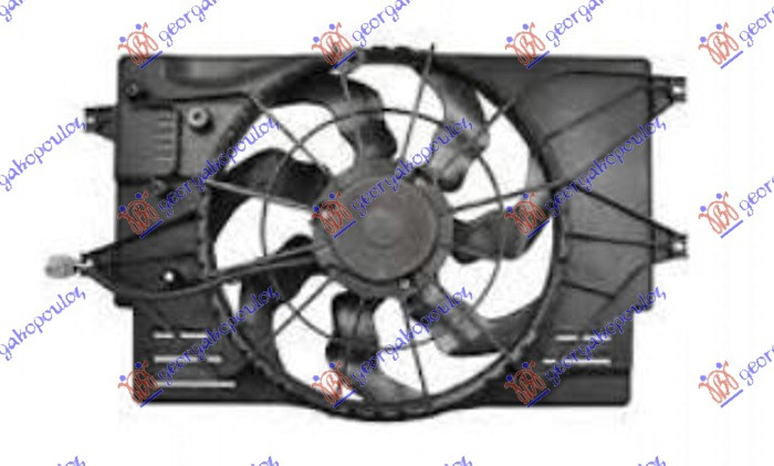Ventilator komplet (i vetëm) 1.0-1.4 T-GDi benzinë (425mm)