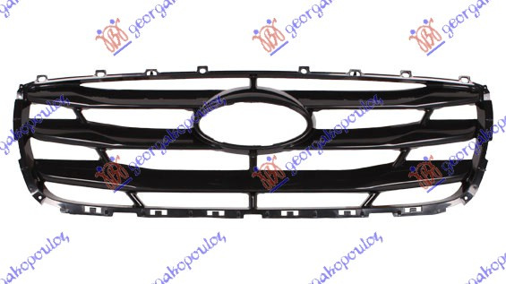 Maskë pvc/grilë pa me shkëlqim-me ngjyrë të zezë