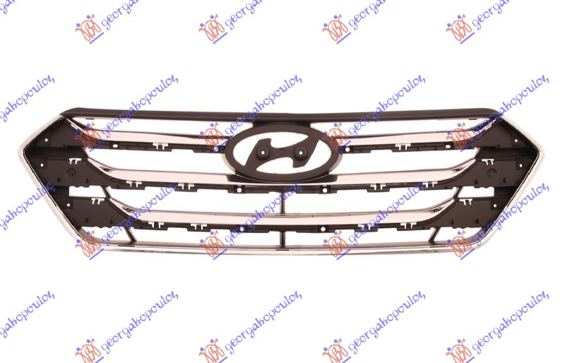 Maskë pvc/grilë krom/me ngjyrë të zezë