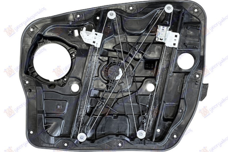 Ngritës/rregullator për dritaren e përparme elektrik (pa motor) me panel/mbajtës