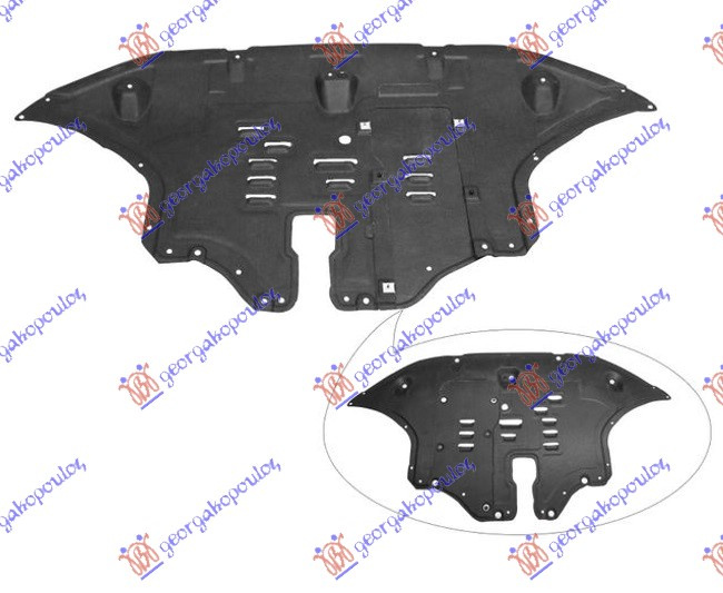 Mbrojtje/kapak nën motor (plastik)
