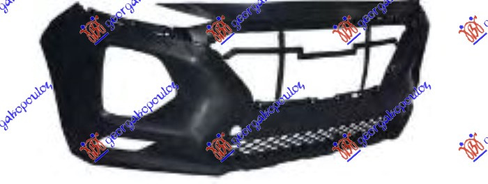 Parakolpi i përparmë Komplet me i poshtëm grilë + spoiler (me hapje për tubë për çengel)