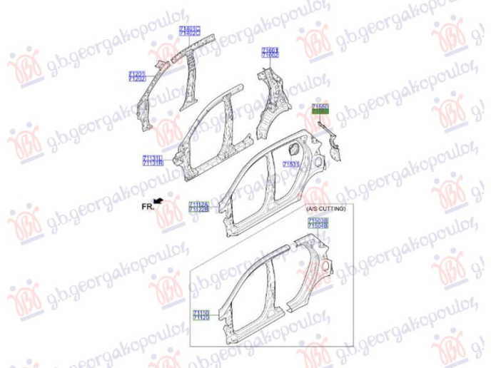 Mbajtës/ panel i dritave stop (Origjinal)