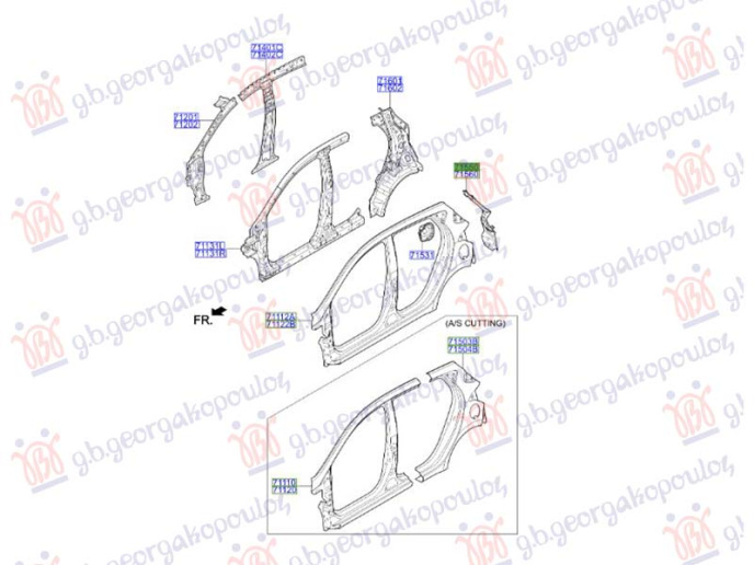 Mbajtës/ panel i dritave stop (Origjinal)