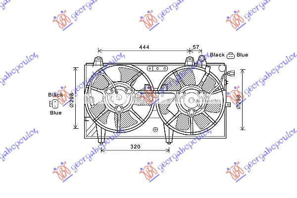 Ventilator komplet 1.3 benzinë