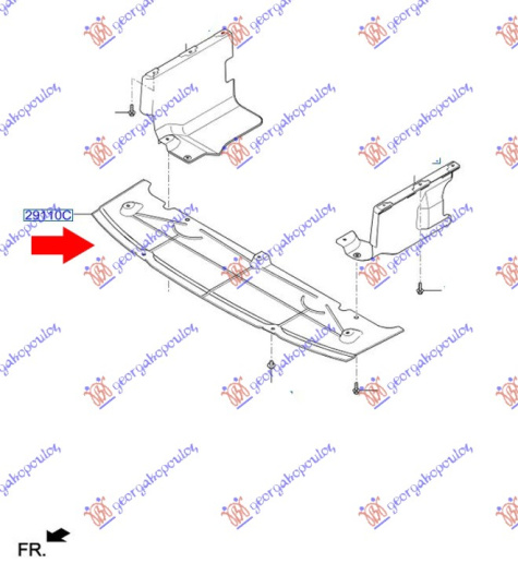 Mbrojtje/kapak nën motor (Origjinal)