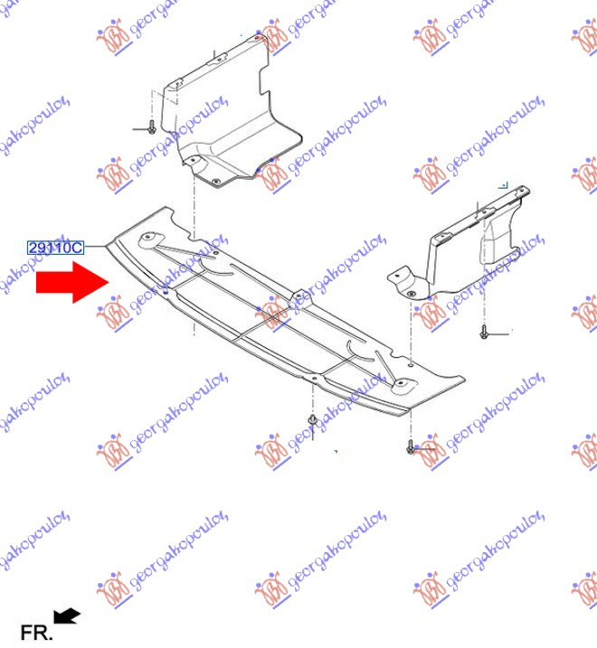Mbrojtje/kapak nën motor (Origjinal)
