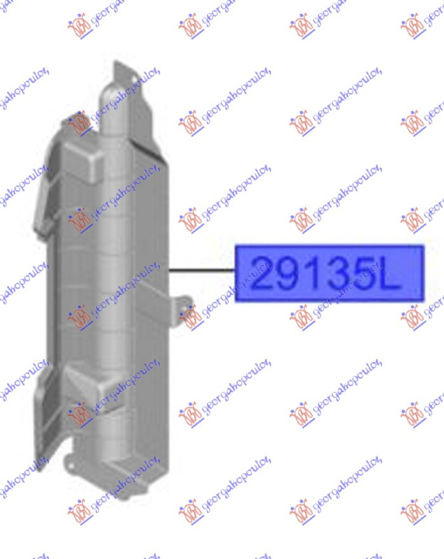 Mbulues i përparëm për radiator (ajër) (Origjinal)