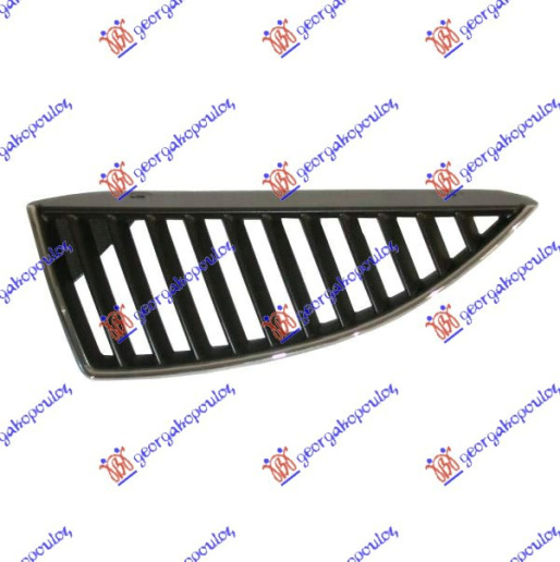Maskë pvc/grilë (gati për ngjyrosje) -07 i argjendtë/me ngjyrë të zezë me krom