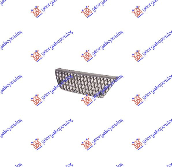 Maskë pvc/grilë e brendshme 07-e argjendtë/me ngjyrë të zezë