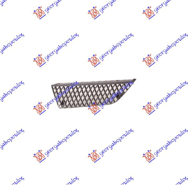 Maskë pvc/grilë e brendshme 07-e argjendtë/me ngjyrë të zezë