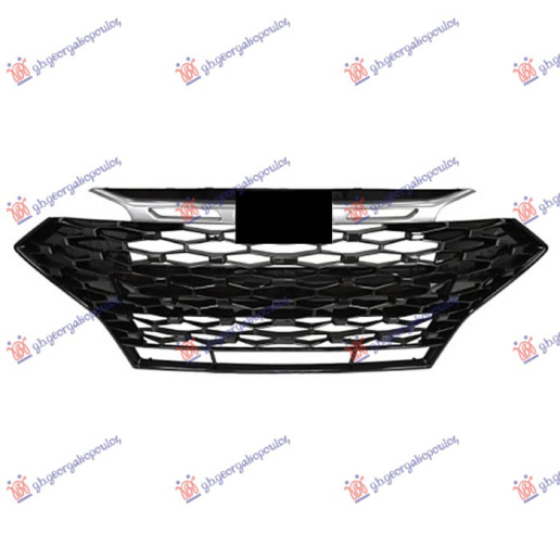 Maskë pvc/grilë me ngjyrë të zezë/e argjendtë (SPORT)