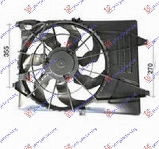 Ventilator komplet 1.6 GDi-2.0 CVVT-2.4 Gdi benzinë (460mm) (3 pinë)