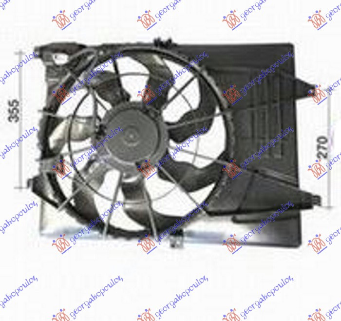 Ventilator komplet 1.6 GDi-2.0 CVVT-2.4 Gdi benzinë (460mm) (3 pinë)