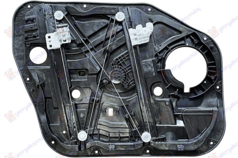 Ngritës/rregullator për dritaren e përparme elektrik (pa motor) me panel/mbajtës