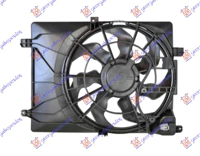 Ventilator komplet 2.0 CRDI dizel (466mm) (3 pinë) korean