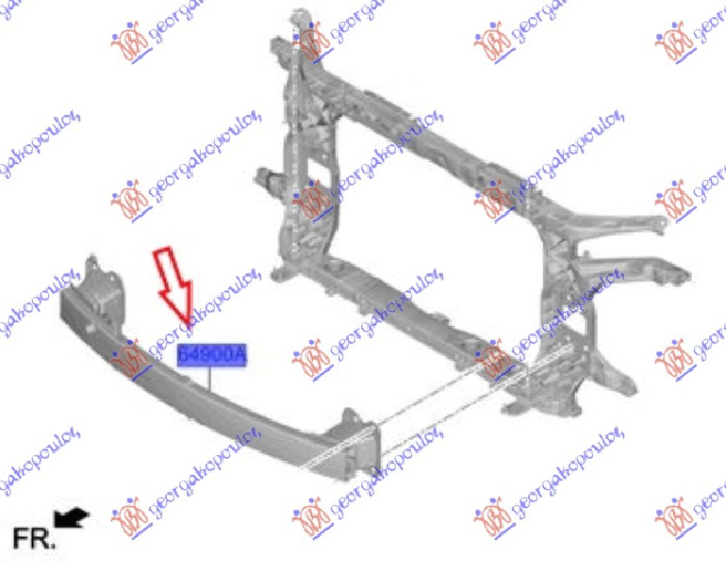 Shinë/bazë për parakolpin e përparmë