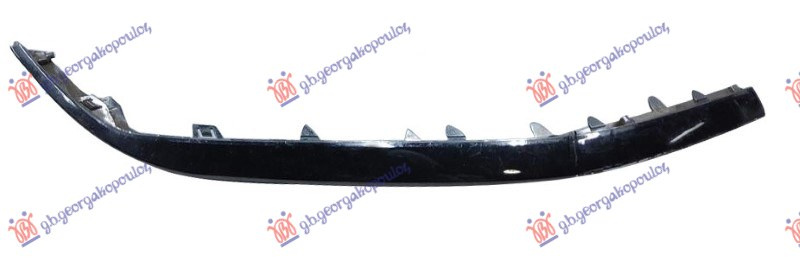 Shirit anësor në grilën e parakolpit të përparmë, krom