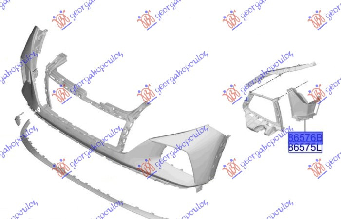 Thithës ajri parakolpi i përparëm i brendshëm (Origjinal)