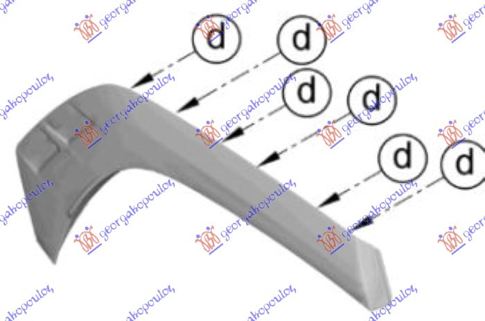 Shirit /unazë i spoilerit të pasmë (Origjinal)