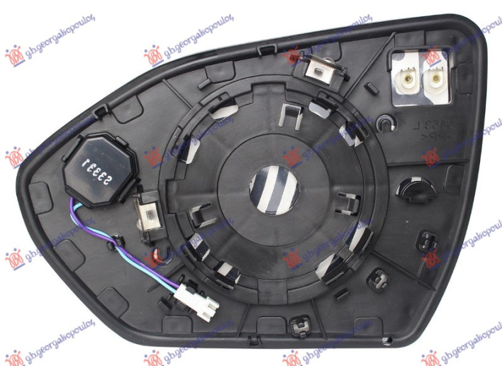 Xham për pasqyrë me ngrohje me këndi i vdekur (xham i lakuar)